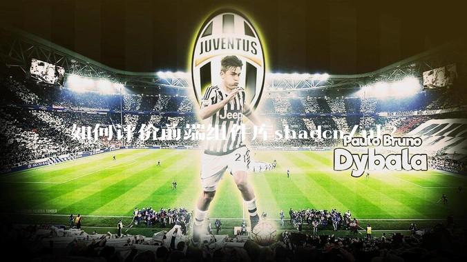 如何评价前端组件库shadcn/ui?